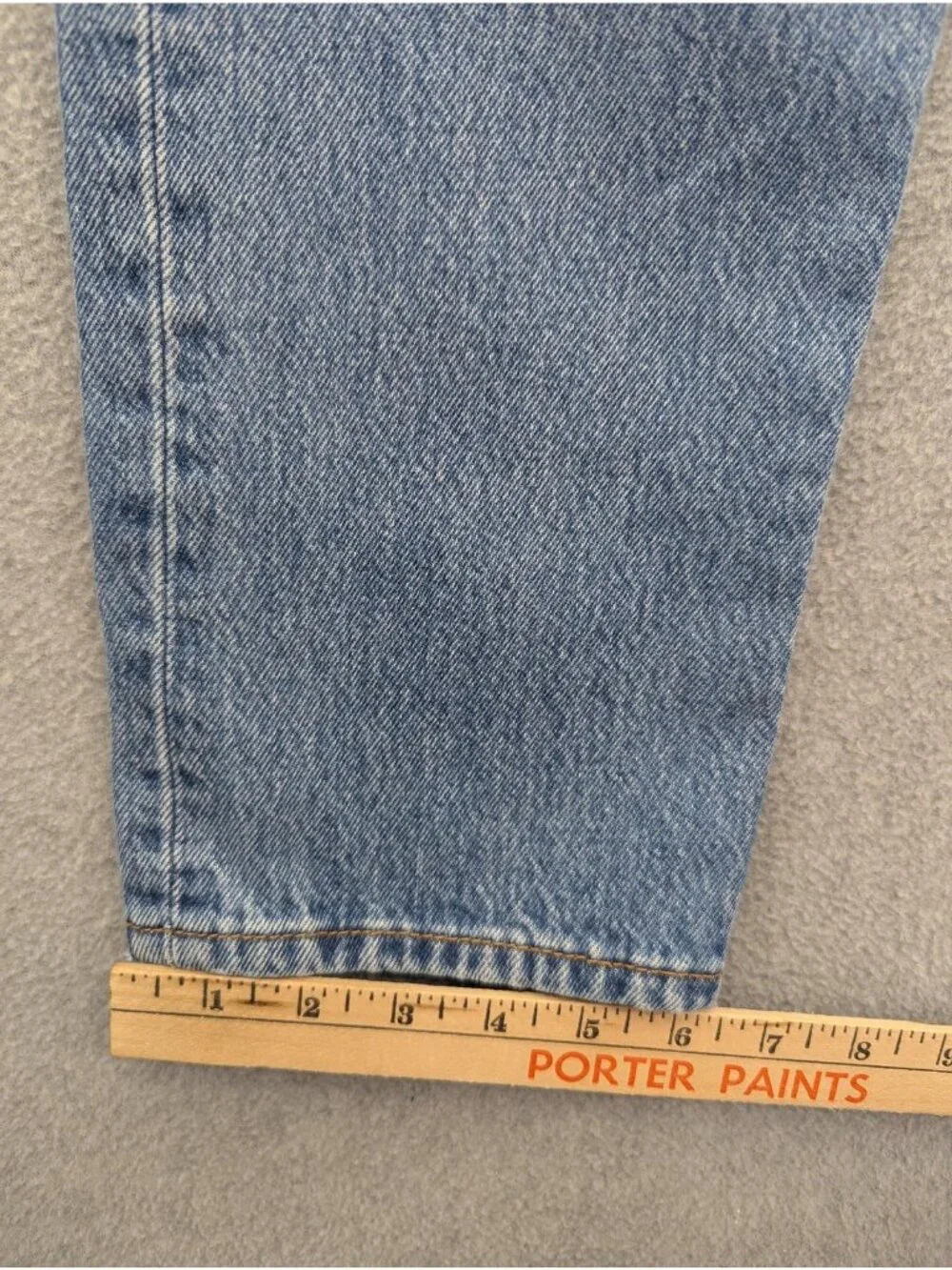 Levis 501 CT Jeans Mens 32x28 Blue Light Wash Tapered Distressed Denim Ripped